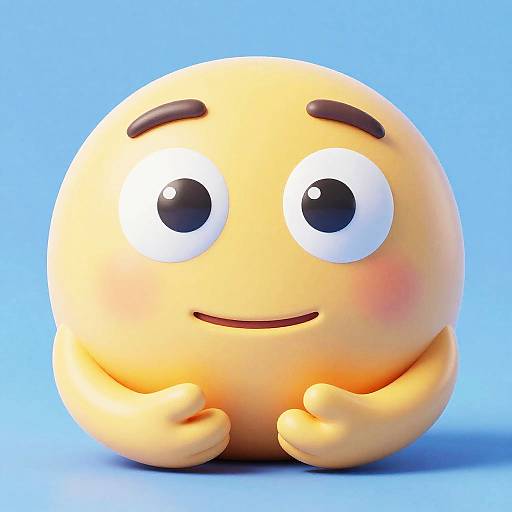 Ultra Realistic 3D Serenity Emoji