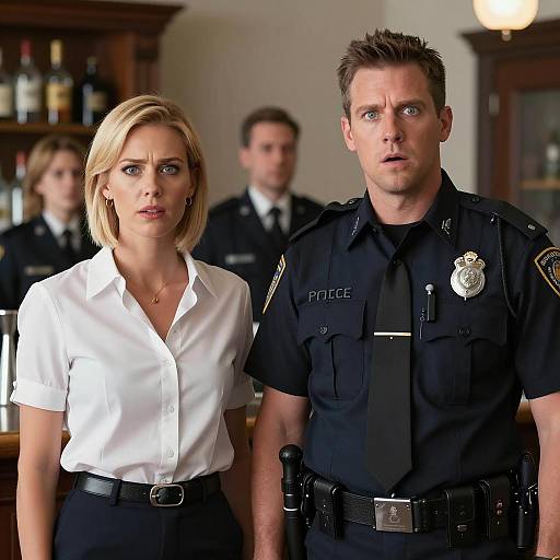 Unexpected Encounter in a Bar Scene