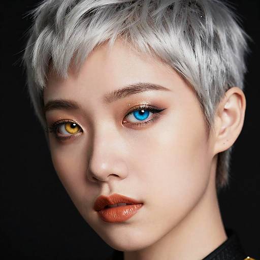 Stardust Siren Portrait with Heterochromia