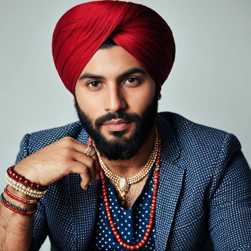 Male Model in Traditional Punjabi Attire