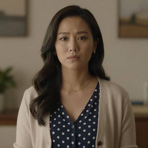 Elegant Woman in Warm Indoor Setting