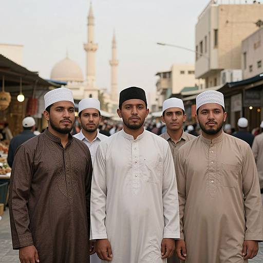 Portraits of Diverse Muslim Men