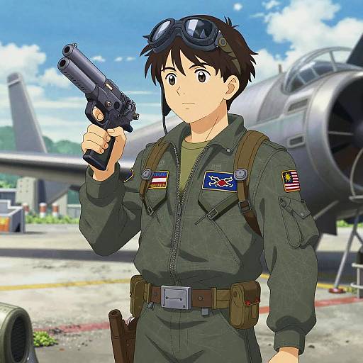 Rebel Pilot Ace with Electro-Pulse Pistol