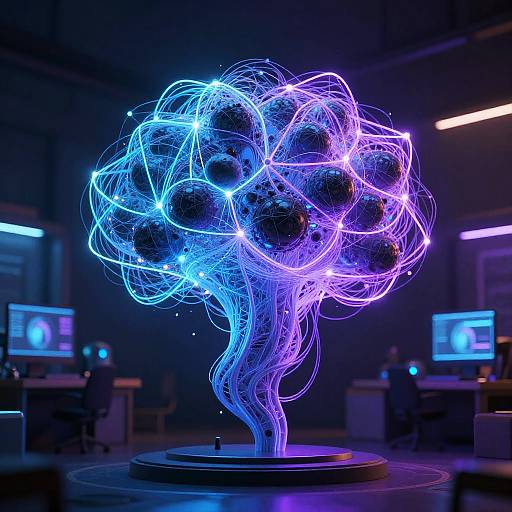 Futuristic AI Digital Art Studio