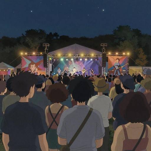 Lively Music Festival Under Stars