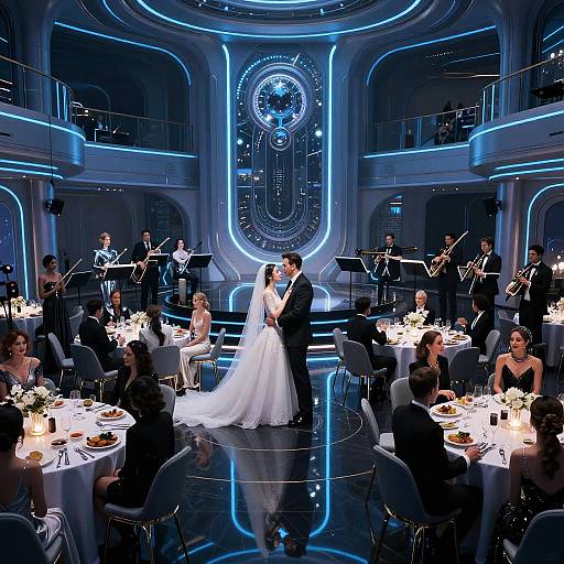 Elon Musk's Cyberpunk Wedding