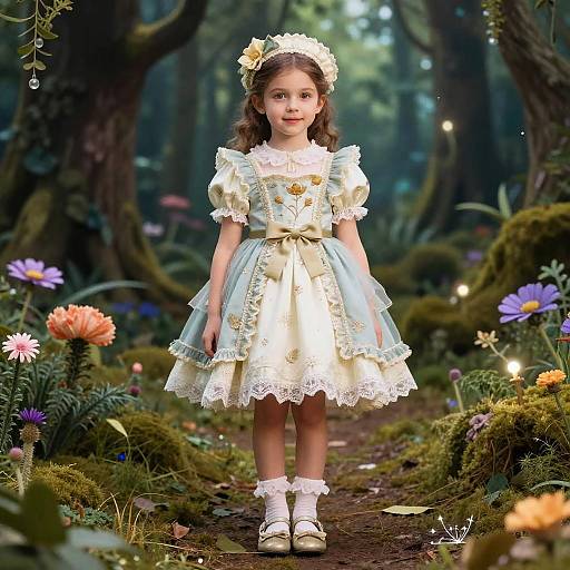 Fairytale-Inspired Child Fashion Portrait