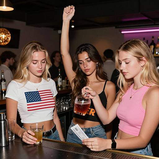 Night Out at the Bar with Friends