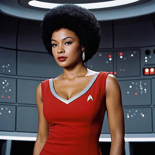 Realistic Uhura Inspired Dress Portrait