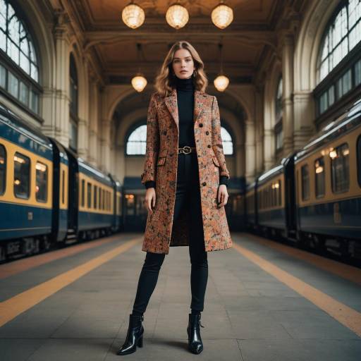 High Fashion Editorial at Vintage Train Station