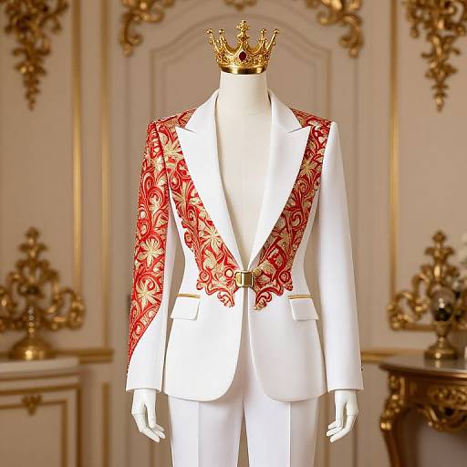 Ornate Mannequin in Regal Attire