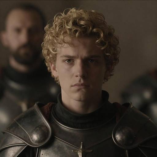 Intense Portrait of a Young Warrior