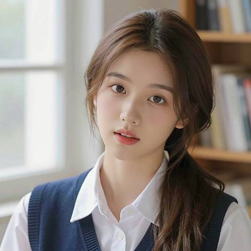 Beautiful Young Woman in a Soft Setting