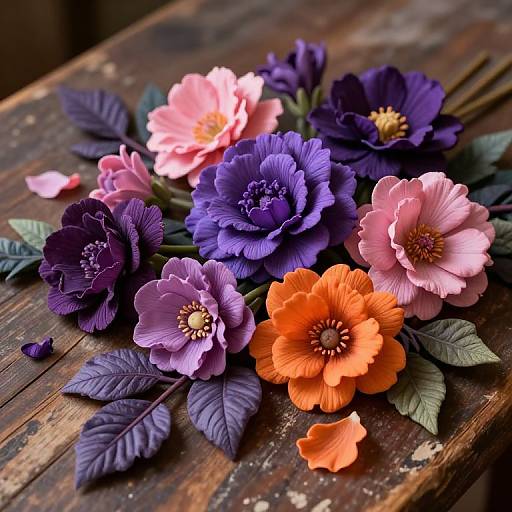 Hyperrealistic Mystical Floral Still Life