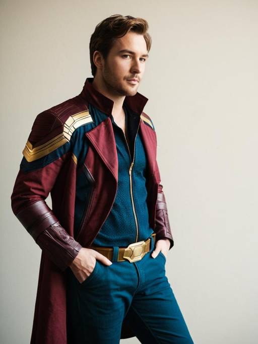 Man in Star-Lord T'Challa Cosplay Costume