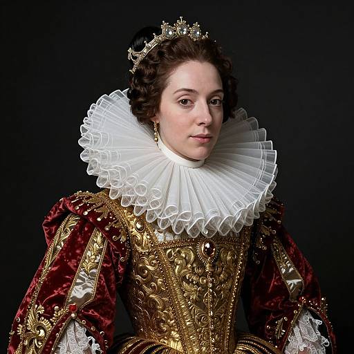 Elizabethan Style Ornate Portrait