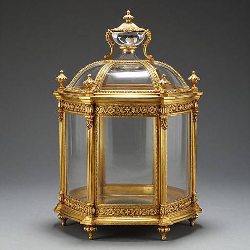 French Gilt Bronze Crystal Tantalus