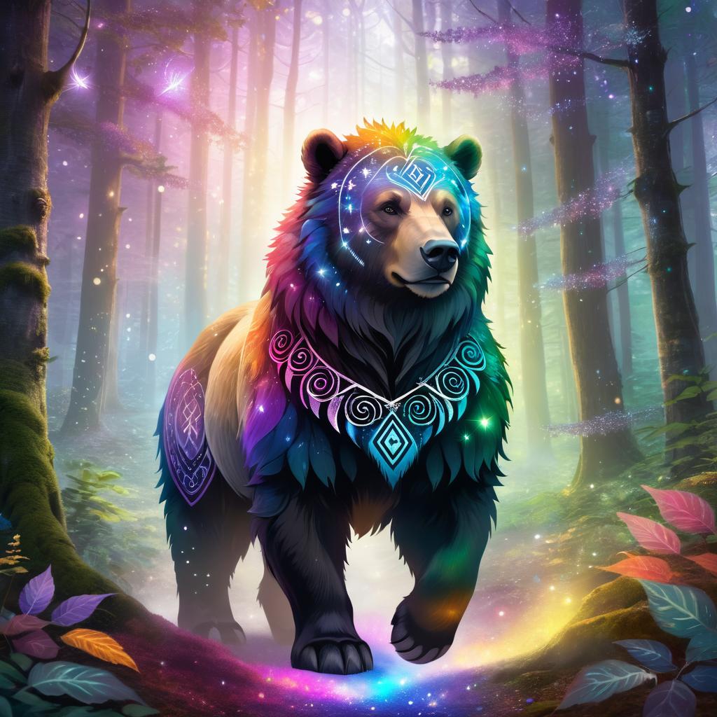 Mystical Centaur-Bear Guardian of Forest