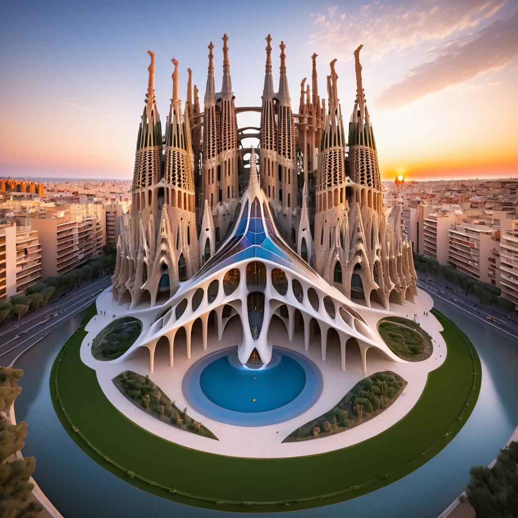 Sagrada Familia Reimagined by Zaha Hadid