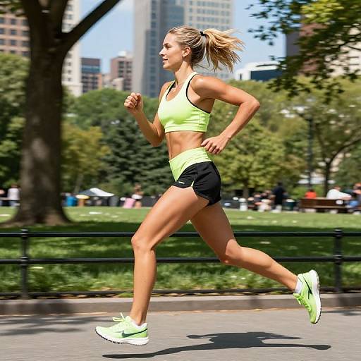 Energetic Urban Fitness Run