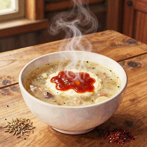 Rustic Eastern European Soup Painting