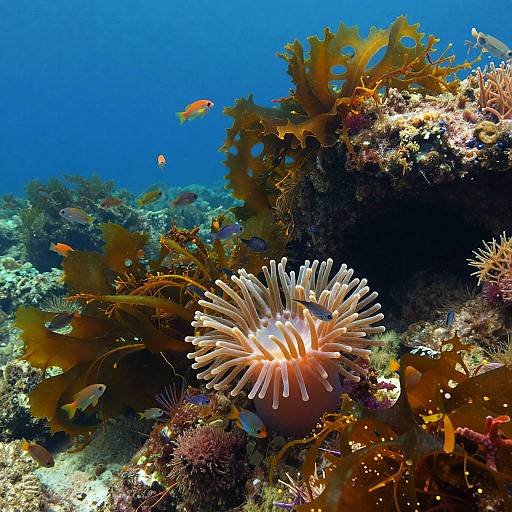 Vibrant Seafloor Marine Ecosystem