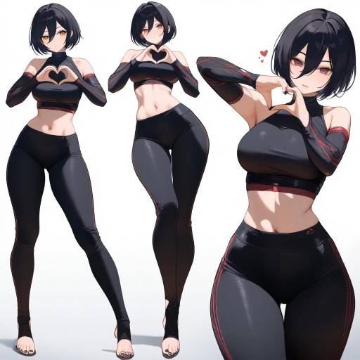 Mikasa Ackerman in Stylish Yoga Pants