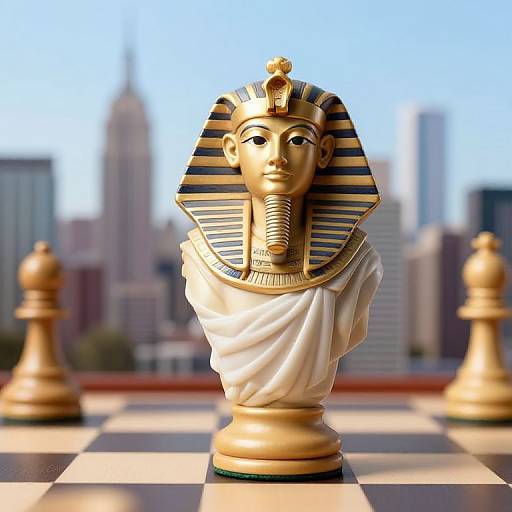 Chess Piece as Emperor Augustus in NYC