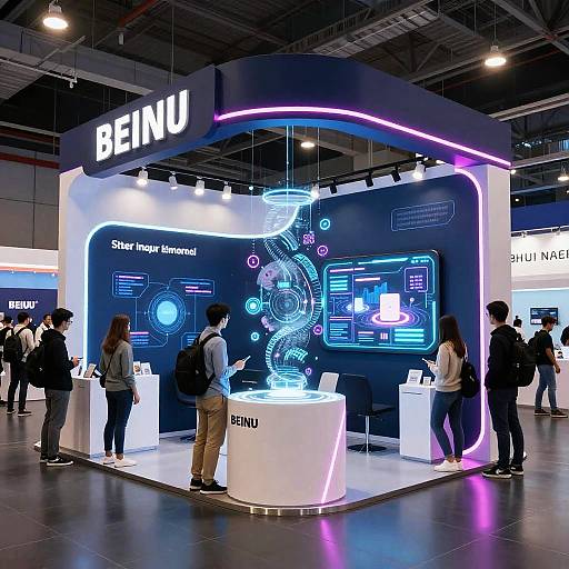 Futuristic Digital Trade Show Booth