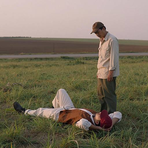 Relaxing Moments in a Rural Field