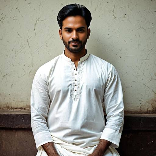Traditional Marathi Male Outfit Illustration