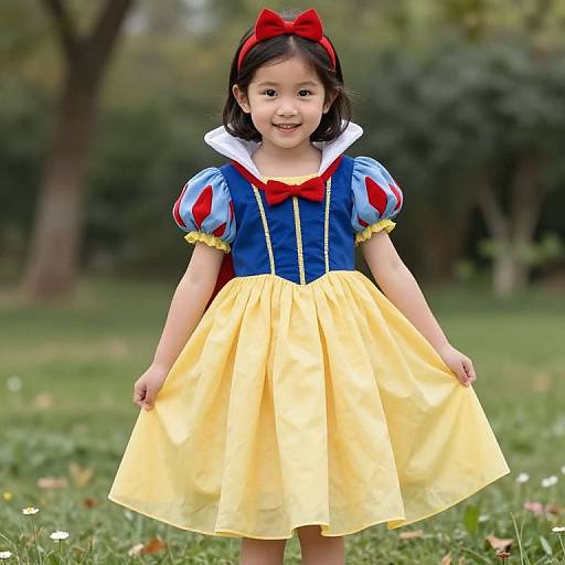 Handmade Snow White Dress for Girls