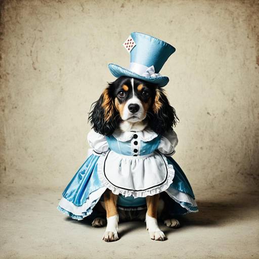 Dog in Alice in Wonderland Costume