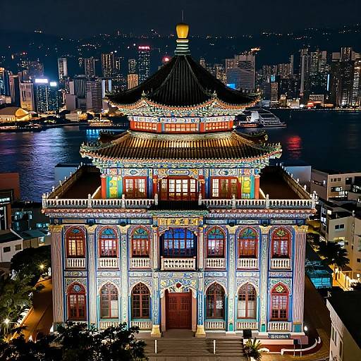 Matisse-Inspired Hong Kong Nightscape