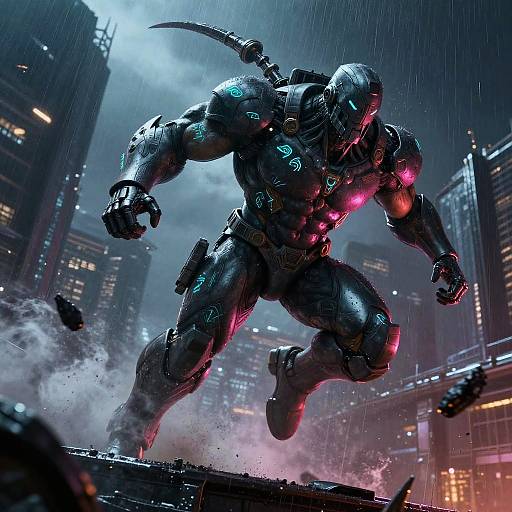 Cyber Valkyrie Power Strike Scene