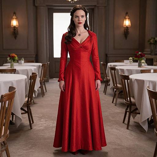 Elizabeth Swann in Red Dress