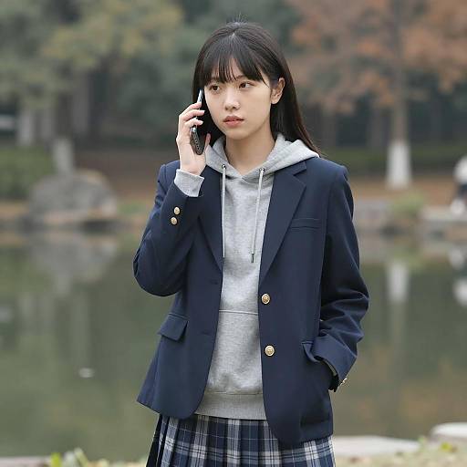 Casual Outdoor Portrait of an Asian Woman