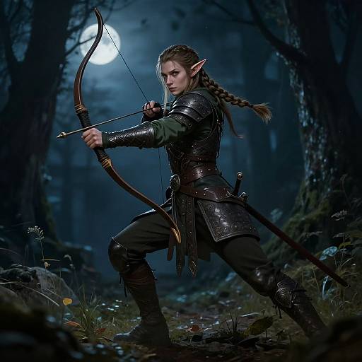 Warrior Elf Drawing Reference Pose