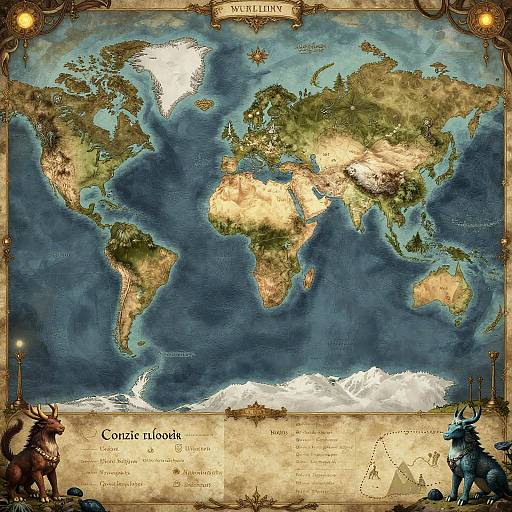 Detailed Medieval Fantasy RPG Map