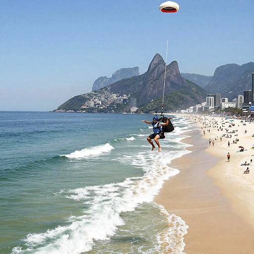 Skydiving Over Copacabana Beach