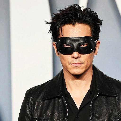 Mysterious Man in Leather Mask