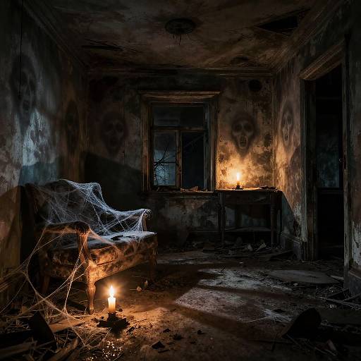 Cursed Abandoned House Interior
