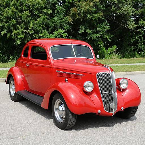 Classic 1939 Ford Coupe Illustration