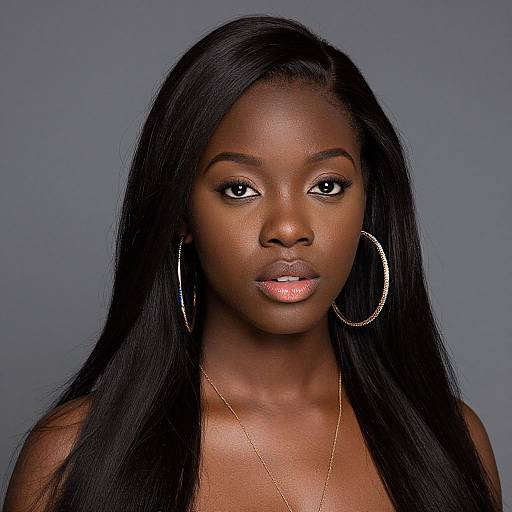 Realistic Portrait of African Woman