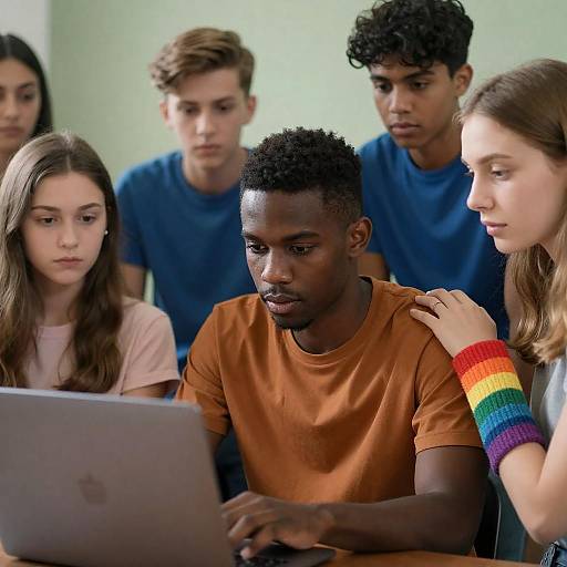 Intimate Group Sharing Around Laptop