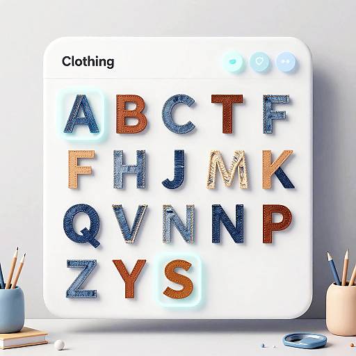 Sleek Clothing Font Generator UI