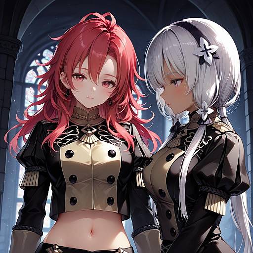 Illustration of Hapi (fire emblem), fire emblem in the style of Senji (tegone spike)