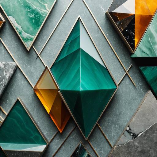 Abstract 3D Layered Prisms Artwork