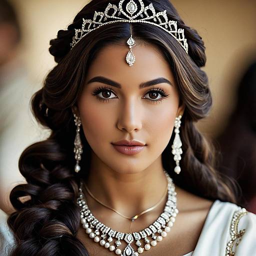 Arabian Princess with Tiara and Jewelry