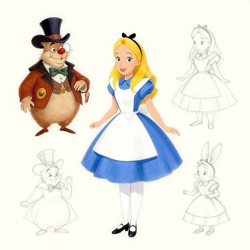 Retro Alice in Wonderland Design